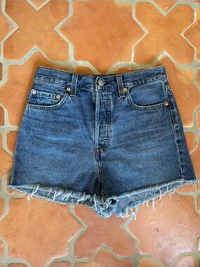 Levis Ribcage Denim Shorts